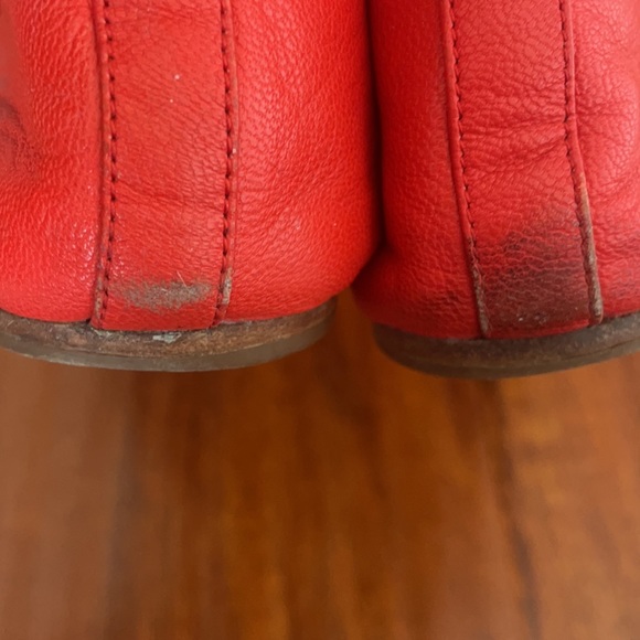 Tory Burch scarlet red ballet flats. Size 8.5 - Picture 5 of 5